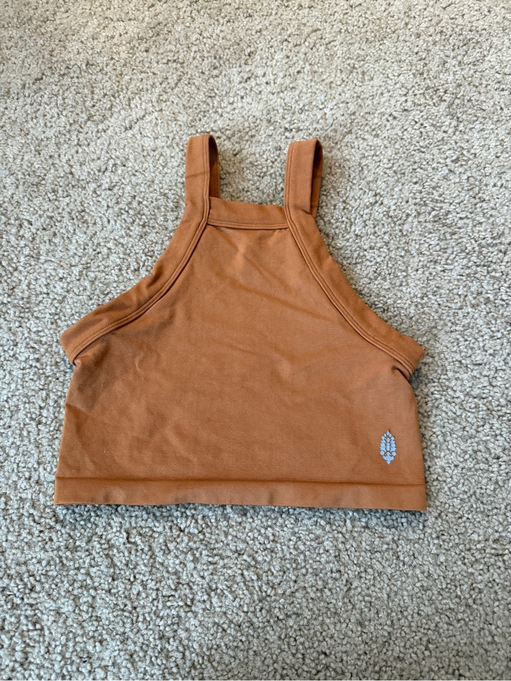Free People Rust Brown Ribbed Bralette